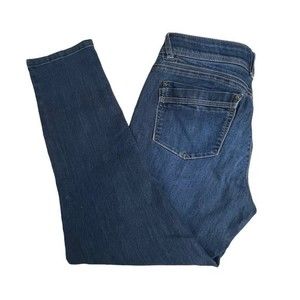 Democracy Womens Dark Wash Mid Rise 6 Pocket Skinny‎ Jeans Size 10